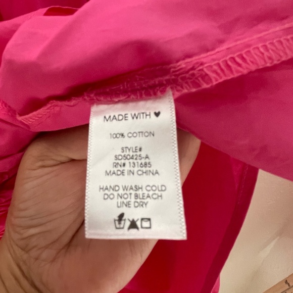 Arula Sweetheart Babydoll Tiered Smocked Dress Size B (18-20) Pink Ribbon Straps - Picture 13 of 13